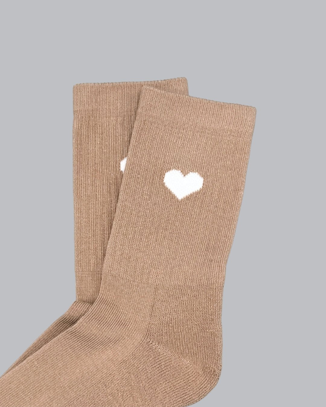 Herz Beige (Kids) Socken - NBDC