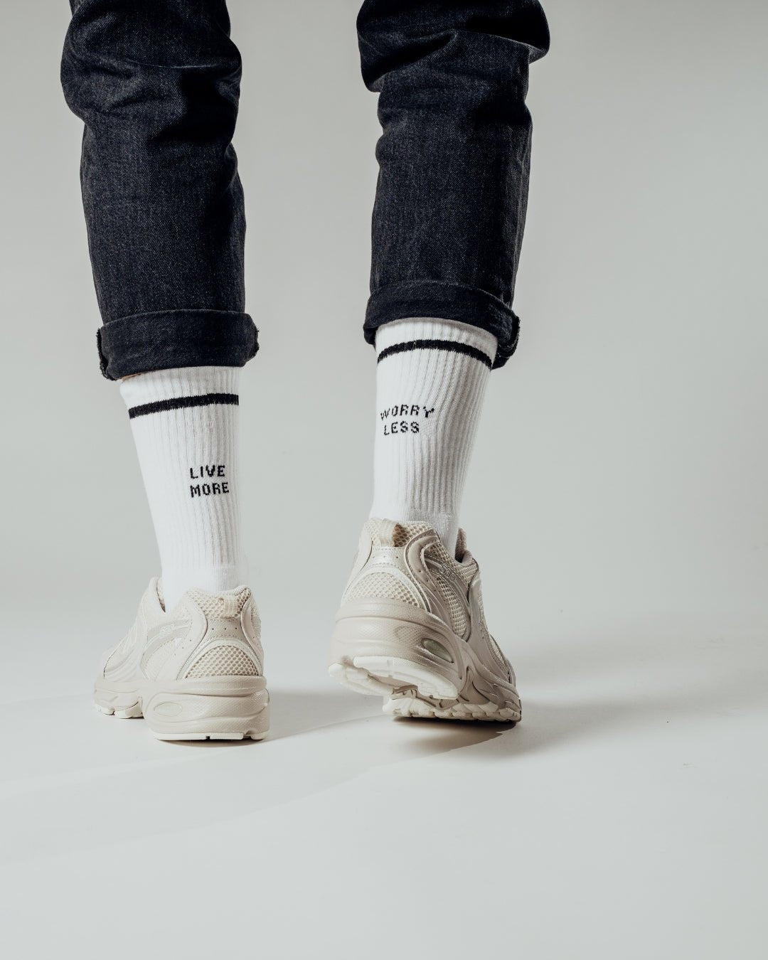 LIVE MORE - WORRY LESS Socken - NBDC