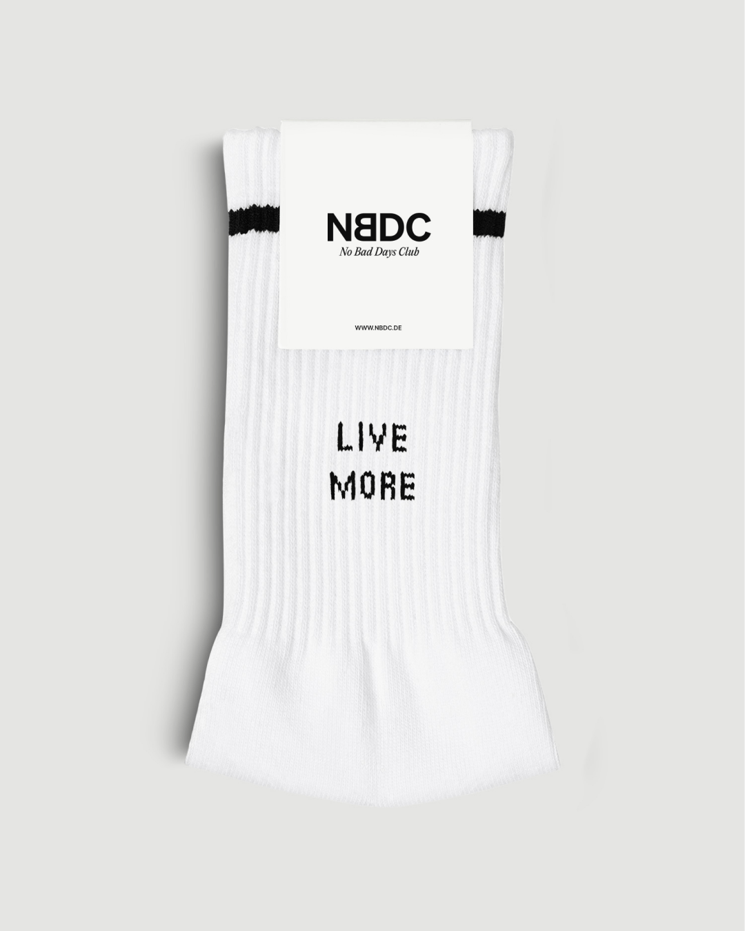 LIVE MORE - WORRY LESS Socken - NBDC